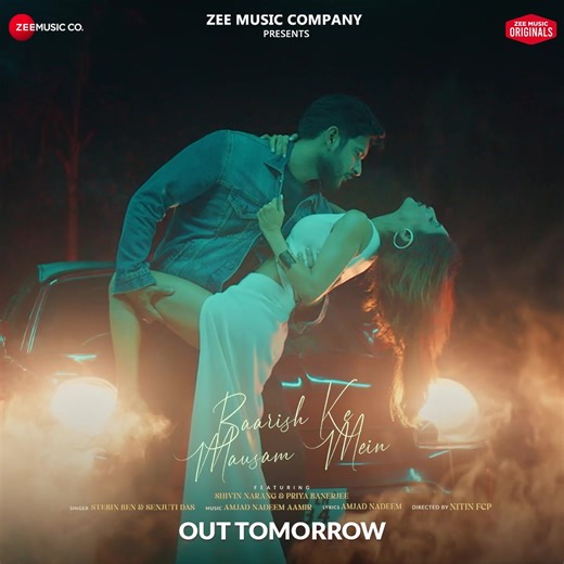 Let love bloom with each drop of rain! 🌧♥ Stay tuned for #BaarishKeMausamMein Song Out Tomorrow! #ZeeMusicOriginals Shivin Narang Stebin Ben #PriyaBanerjee Senjuti Das #AmjadNadeemAamir Nitin Fcp Anurag Bedi | Zee Music Company