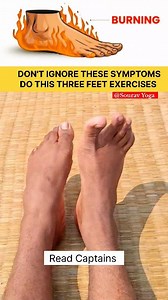 DON'T IGNORE THESE SYMPTOMS DO THIS THREE FEET EXERCISES Sourav Yoga #viral Burning Sensation in Feet A burning or "hot" feeling usually means your nerves are irritated or inflamed.NUMBNESS When blood flow to the small nerves is reduced, they become overly sensitive sending pain or heat signals even without injury. You might feel this more at night or after standing long hours. Common reasons: Diabetes or high blood sugar Poor circulation from sitting too long Tight footwear or high body weight 