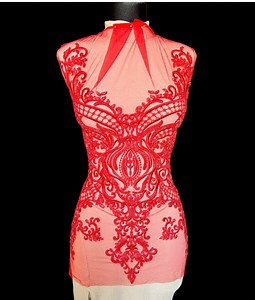 Handmade Beaded Bodice Applique, Embroidered Patch Trim - Etsy