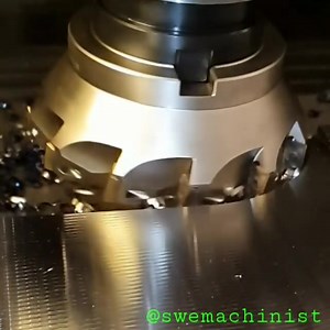 12K views · 35 reactions | Slow-mo plunge milling on a Ø160mm shoulder mill 襤 via swemachinist (IG) | Autodesk Fusion | Facebook