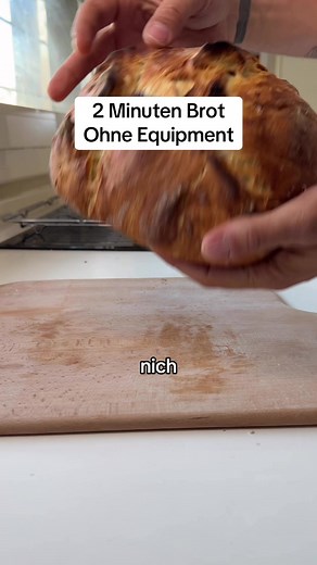 Schnelles 2-Minuten Brot Rezept ohne Equipment