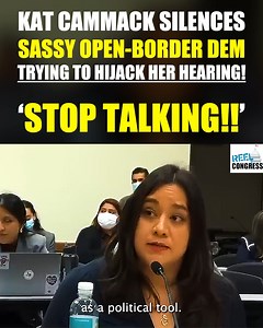 Kat Cammack silences SASSY open-border Democrat trying to HIJACK her hearing! 'STOP TALKING!' 🔥 | Reel Congress