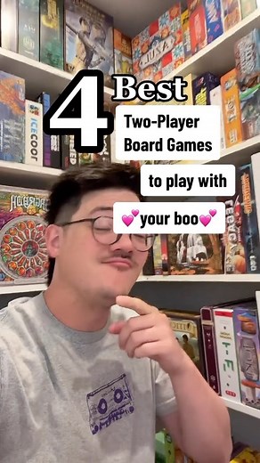🥰 What are YOUR favorite two player games for date night? These ones are not only cute but they’re on the less combative side so you won’t end up sleeping on the couch afterwards 😅 #boardgames #boardgamerecommendations #twoplayergames #twoplayerboardgame #boardgamesforcouples | Might I Suggest A Game