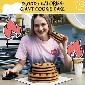 Eating A Giant Cookie Cake | Nela Zisser