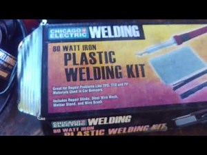 How to repair cracked plastic lawn mower gas tank. P1