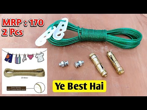 Cloth Hanging Rope with Hook #ClothHangingWire