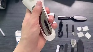 Electric Foot Callus Remover, 17 in1 Rechargeable Foot Scrubber Pedicure Kit with 2 Speed & LED Light, Waterproof Electric Foot File Portable Feet Scrubber for Dead Skin Callus Remover, 2 Rollers