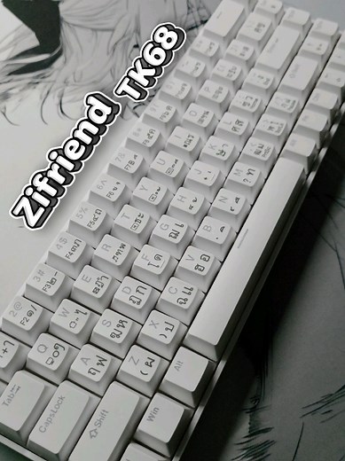 RGB จาก Zifriend TK68 คีบอร์ดหลักร้อย #desksetup #keyboard #rgblights #Rgb #pcsetup