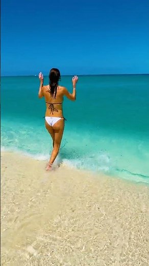 White Sand & Turquoise Water 🏖 Everyone’s Dream Dive 💦 #beaches