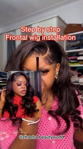 281K views · 4.7K reactions | step by step frontal wig installation | Chacha beautyworld | Facebook