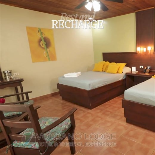 "Unwind in our cozy rooms after a day filled with adventure and thermal waters. Your perfect retreat awaits. 💤✨ 📲 & #Whatsapp: wa.me/50624792800 💻 Book : www.volcanolodge.com #VolcanArenal #Nature #ArenalVolcano #HotSprings #BookNow #CostaRica #LaFortuna #TropicalMarvels #NatureViews #Relaxation #ThermalRetreat #NatureEscape #Adventure #ThermalWaters | Volcano Lodge, Hotel & Thermal Experience