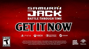 It's finally arrived! Samurai Jack: Battle Through Time is available now on Apple Arcade, PlayStation 4, Nintendo Switch, Xbox, and Windows PC! | Adult Swim Games