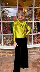 Fantastic black velvet pants from Emily Shalant!!🛍️🛍️ | Ginger Howard Selections