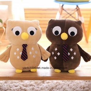 [Hot Item] Lovely Stuffed Soft Plush Toy Owl with Tie