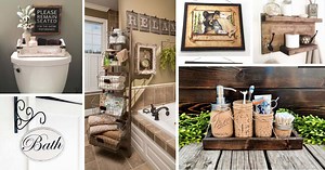 19 Lovely Country Bathroom Decor Ideas