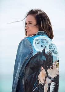 Hand Painted Denim Jacket Pop Art Jacket Custom Jacket With Art Christmas Gift Painted Clothes Painted Jean Jacket Best Custom Gift - Etsy Australia