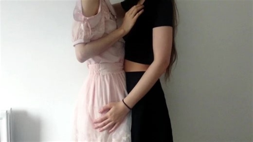 Rosie and Alena make out || Real Lesbian Intimate Couple