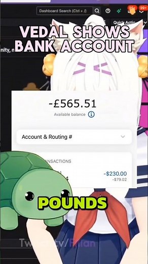 Vedal is broke