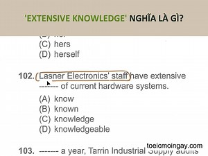 'Extensive knowledge' nghĩa là gì? #TOEICmoingay #thayduyTOEIC #TOEIC #toeiconline #toeic勉強 #toeictest | TOEIC mỗi ngày