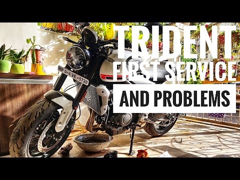 Triumph Trident 660 First service, problems and diagnosis...