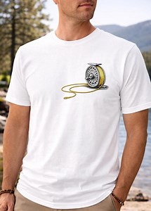 Vintage Fly Fishing Reel Graphic Tee | Angler Gift - Etsy Canada
