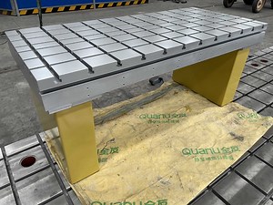 Testing Machine Iron Bed Plate Cast Iron Surface T-Slots Plate with Stand