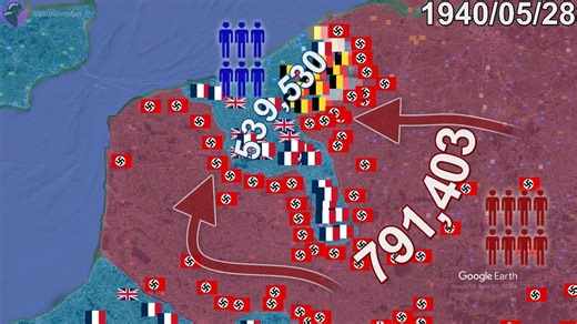 Battle of Dunkirk in 1 minute