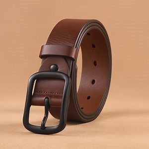 [Hot Item] Custom Logo Handmade Designer Men Belt Split Full Grain Cowhide Genuine Leather Belts