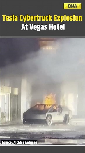 Tesla Cybertruck Explodes At Trump International Hotel In Las Vegas #teslacybertruck #elonmusk