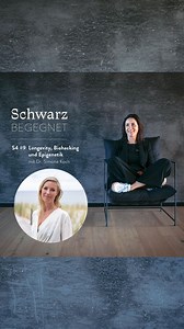 Schwarz begegnet ♡ S4 #9 Longevity, Biohacking & Epigenetik 🧬 mit @drsimonekoch In dieser Folge von Schwarz begegnet hatte Katharina ihren ganz persönlichen Fan-Girl-Moment – denn ihr Gast ist Dr. Simone Koch! ✨ Sie ist nicht nur Expertin für Longevity, Biohacking & Epigenetik, sondern auch Ärztin, Autorin, Unternehmerin und eine echte Wissensvermittlerin mit Herz💡 🔍 Was dich erwartet: ✅ Was steckt hinter Longevity & Epigenetik? 🧬 ✅ Die besten Biohacks für mehr Energie & Wohlbefinden ❄️🔥 ✅ 
