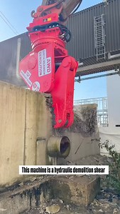 13K views · 697 reactions | This machine is a hydraulic demolition shear. Benefits • No blasting or heavy vibration • Faster than breakers • Cleaner demolition • Better control in tight areas • Rebars recovered separately (scrap value) #construction #civilengineering #demolitionconcrete #demolitionshear | CivilEngineer | Facebook