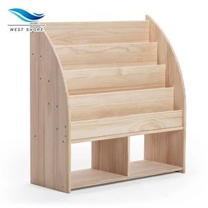 [Hot Item] Modern Montessori Wooden Kids Bookshelf for Kindergarten Preschool Reading Corner Storage