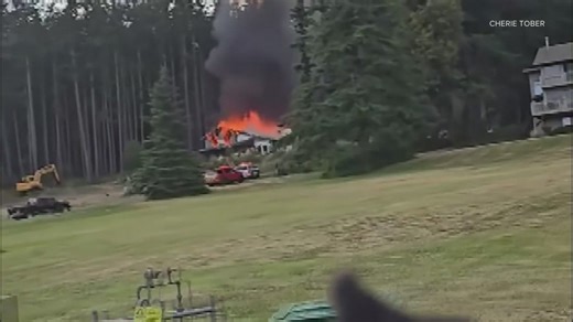 1 missing after explosion, fire at home on Whidbey Island