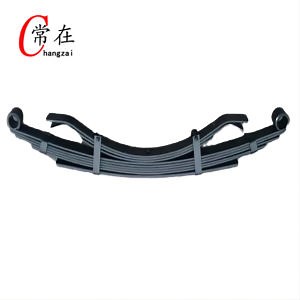 [Hot Item] Suspensión de camión de doble ojo, suspensión de muelles de hoja, muelle de hoja de alta resistencia para remolque de camión, kit de soporte de eje simple