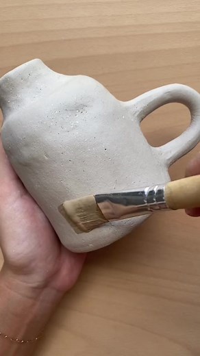 ya, you CAN air dry your Crockd clay 😎🎨 #arttok #painting #pottery #airdryclay #diy #acrylicpainting #artvideos #claycreations #craftideas | Serene Nest