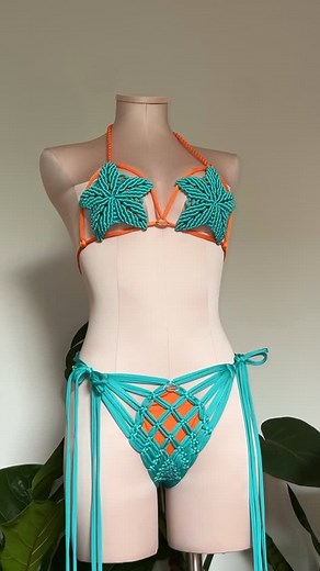 Disponible 🩵🧡 . . . . . . #macrame #tejidos #fashion #moda #trajedebaño #festivalvibes #scarcehm #swimsuit #bathingsuit #macramebyliliana #summerstyle #summervibes #summertime #summer #summer2025 | Liliana Hernandez