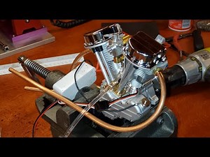Got the Mini PanHead V-Twin (Part 2 Cison V2) to Run a Little!