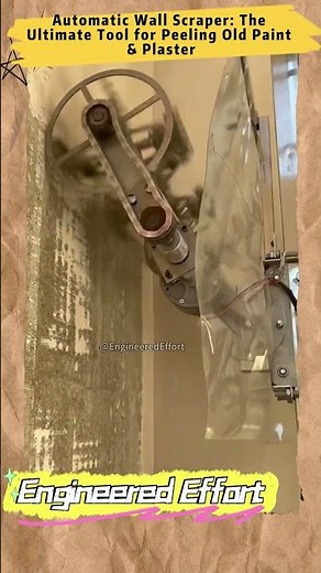 Automatic Wall Scraper The Ultimate Tool for Peeling Old Paint & Plaster #EngineeredEffort