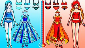 187K views · 3.6K reactions | Costumes Elsa Hot AND Cold Dresses Handmade Quiet Book | WOA Bricks Technic | Facebook