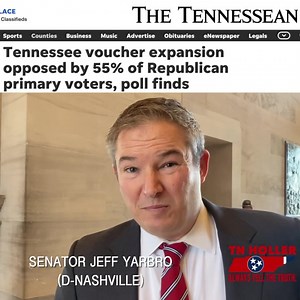 58 reactions · 7 comments | Sen. Jeff Yarbro: “I can’t believe @GovBillLee is putting (Republicans) he’s counting on to get this done in such a weird political position during an election year… the more people learn about #LeesVoucherScam the more against it they are.” Tennessee Senate Democratic Caucus | The Tennessee Holler | Facebook