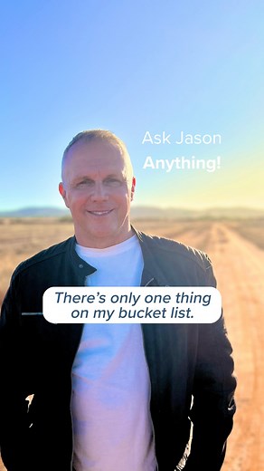 Hello everyone! We're back with Ask Jason Anything! Today's question is from Nel Maasland who asked "Do you have a bucket list?" 🤔 #jasonstephenson #jasonstephensonmeditation #bucketlist | Jason Stephenson