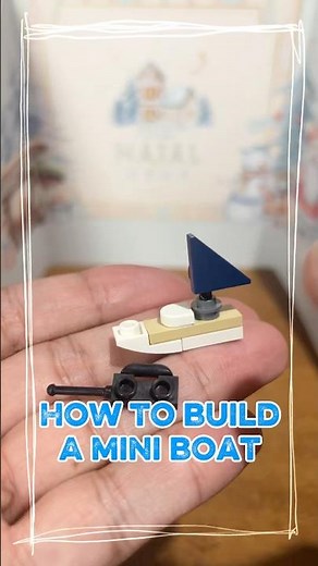 How to build a mini boat #lego #hungergamestiktok #howto
