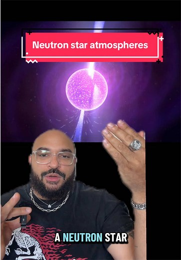 The atmosphere of a neutron star would be so thin that it would be shorter than your arm #science #space #astronomy