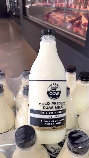 Looking to add more nutrients to your diet? Switch to cold pressed raw milk, Available fresh in store courtesy of Made By Cow 🐄 | Paddock To Table