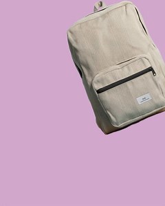 Connecticut organic hemp luxury backpack now features the subtle striped organic hemp stiff canvas for some elegant pattern that's still raw and zen. #rawganique #organichempbackpack | Rawganique.com Organic Cotton Linen Hemp Store