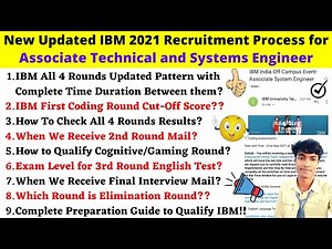 🔴New Updated, IBM 2022 Complete Recruitment Process for Associate Technical & Systems Engineer Role!