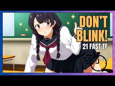 21 TRANSFORMATIONS | Male to Female Animation | TG TF Comic Dub