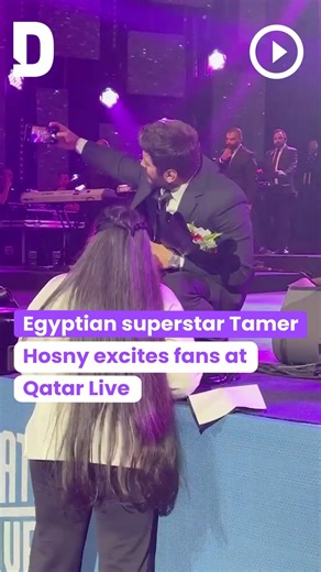 2.9K views · 26 reactions | Qatar Live kicked off its first of several Eid concerts at QNCC on Saturday evening, wowing the crowds with a spectacular performance by Egyptian superstar Tamer Hosny. | Doha News | Facebook