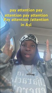 Pay attention /attention in Asl #americansignlanguage