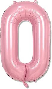 40 Inch Pearl Pink Large Letter Balloons - A to Z, Self Inflating Pink Foil Alphabet O Mylar Balloons for Girls' Birthday Party & Anniversary Decorations